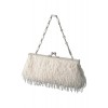 ビーズミニクラッチバッグ ホワイト - Bolsas com uma fivela - ¥18,900  ~ 144.23€