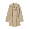 撥水モッズコート風ポケッタブルコート ベージュ - Jacket - coats - ¥26,250  ~ $233.23