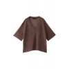 Li杢Vネックプルオーバー ブラウン - Pullovers - ¥8,820  ~ $78.37