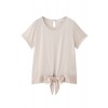 裾リボンTシャツ ピンク - Camisola - curta - ¥8,400  ~ 64.10€