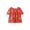 花柄ブラウス レッド - 半袖シャツ・ブラウス - ¥26,250 
