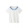 【SOPHIA203】別注花柄プリントTシャツ ブルー×ホワイト - T-shirts - ¥9,240  ~ £62.40