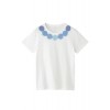 【SOPHIA203】別注花柄プリントTシャツ ブルー×ホワイト - Koszulki - krótkie - ¥9,240  ~ 70.51€