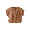 半袖タックジャケット ブラウン - Jakne i kaputi - ¥11,970  ~ 91.35€