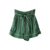 小紋ショートパンツ グリーン - Spodnie - krótkie - ¥15,225  ~ 116.19€