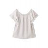 ショートスリーブレースブラウス グレー - Camisas - ¥15,750  ~ 120.19€