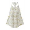 花柄ホルターネックブラウス ホワイト - Camicie (corte) - ¥16,800  ~ 128.21€