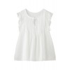 フリルリボンノースリーブブラウス ホワイト - Camicie (corte) - ¥11,550  ~ 88.14€