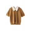 ビーズ刺繍プルオーバー キャメル - Pullover - ¥19,950  ~ 152.24€