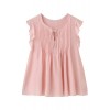 フリルリボンノースリーブブラウス ピンク - Shirts - ¥11,550  ~ £77.99