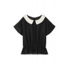 タックブラウス ブラック - Camisa - curtas - ¥10,500  ~ 80.13€