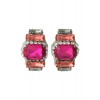 【数量限定】ラインストーンイヤリング ピンク - Earrings - ¥26,250  ~ £177.26