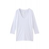 ファブリックコンビ7分袖Tシャツ オフホワイト - Camisetas manga larga - ¥5,040  ~ 38.46€