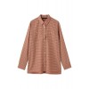 バードプリントロングシャツ ブラウン - Camisa - longa - ¥12,075  ~ 92.15€