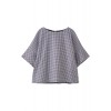 チェック柄ブラウス ブルー - Shirts - ¥25,200  ~ $223.90