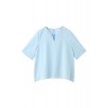 バック配色ブラウス ブルー - Košulje - kratke - ¥13,650  ~ 104.17€