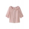 リボンフリルブラウス ピンク - Long sleeves shirts - ¥14,700  ~ $130.61