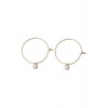 【Ouca.】パールミニフープピアス ホワイト - Earrings - ¥6,300  ~ $55.98