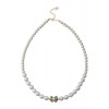 ガラスパールビジューネックレス ホワイト - Necklaces - ¥14,490  ~ $128.74