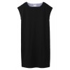 ウォッシャブルコットンリヨセルポンチワンピース ブラック - sukienki - ¥16,800  ~ 128.21€