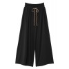 ジャージガウチョパンツ ブラック - Pantaloni capri - ¥16,590  ~ 126.60€