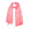 レーヨンシルクボーダーストール ピンク - Scarf - ¥4,095  ~ £27.65