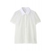 レース切替ブラウス ホワイト - Shirts - ¥14,700  ~ $130.61