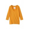 ファブリックコンビ7分袖Tシャツ マスタードイエロー - Long sleeves t-shirts - ¥5,040  ~ £34.03