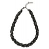 チェーン×レザーネックレス ブラック - Halsketten - ¥16,800  ~ 128.21€