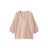 【navasana】コットンボイル刺繍BU ピンク - Camicie (lunghe) - ¥14,700  ~ 112.18€