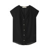タッククラシックブラウス ブラック - Shirts - ¥14,490  ~ $128.74
