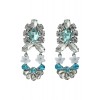 花モチーフイヤリング ブルー - Earrings - ¥6,825  ~ $60.64