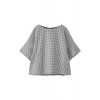 チェック柄ブラウス ブラック - Camisa - curtas - ¥25,200  ~ 192.31€
