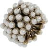 Tiny Pearl Look Stretch Ring - Ringe - 