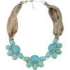 Turquoise Cabochon Ribnecklace - ネックレス - 