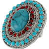 Turquoise Stone Surround Ring - リング - 