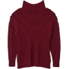 karen Millen burgundy cable knit jumper - Пуловер - 