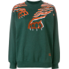 kenzo, green, tiger, sweater,  - Пуловер - 