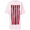 kenzo, stripoe, red, metallic, pink, - Dresses - 
