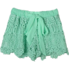 lace crochet - 短裤 - 