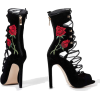 lace up heels - サンダル - 