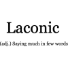 laconic word meaning text - Texte - 