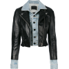 leather and denim hybrid jacket - Jacken und Mäntel - 