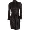 leather dress - sukienki - 