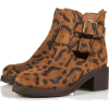 leopard boots - Buty wysokie - 