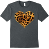 leopard heart - T-shirts - 