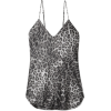 leopard-print silk-satin camisole - Майки - 