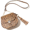 leopard print tassel bag - Carteras - 