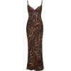 leopard sheer dress - Платья - 