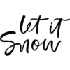 let it snow lettering wording - Uncategorized - 